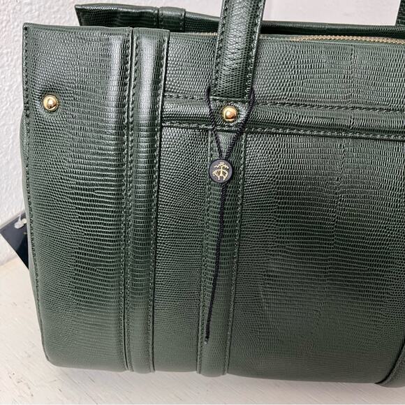 NWT Brooks Brothers green medicine bag purse - Picture 8 of 15